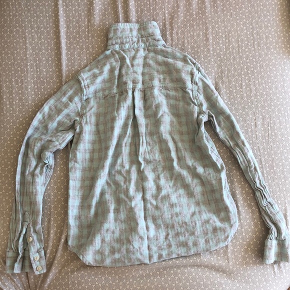 Light blue and gray flannel - Picture 2 of 4